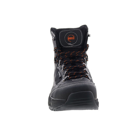 Hoss Blocker Aluminum Toe Waterproof Mens Black Extra Wide Work Boots