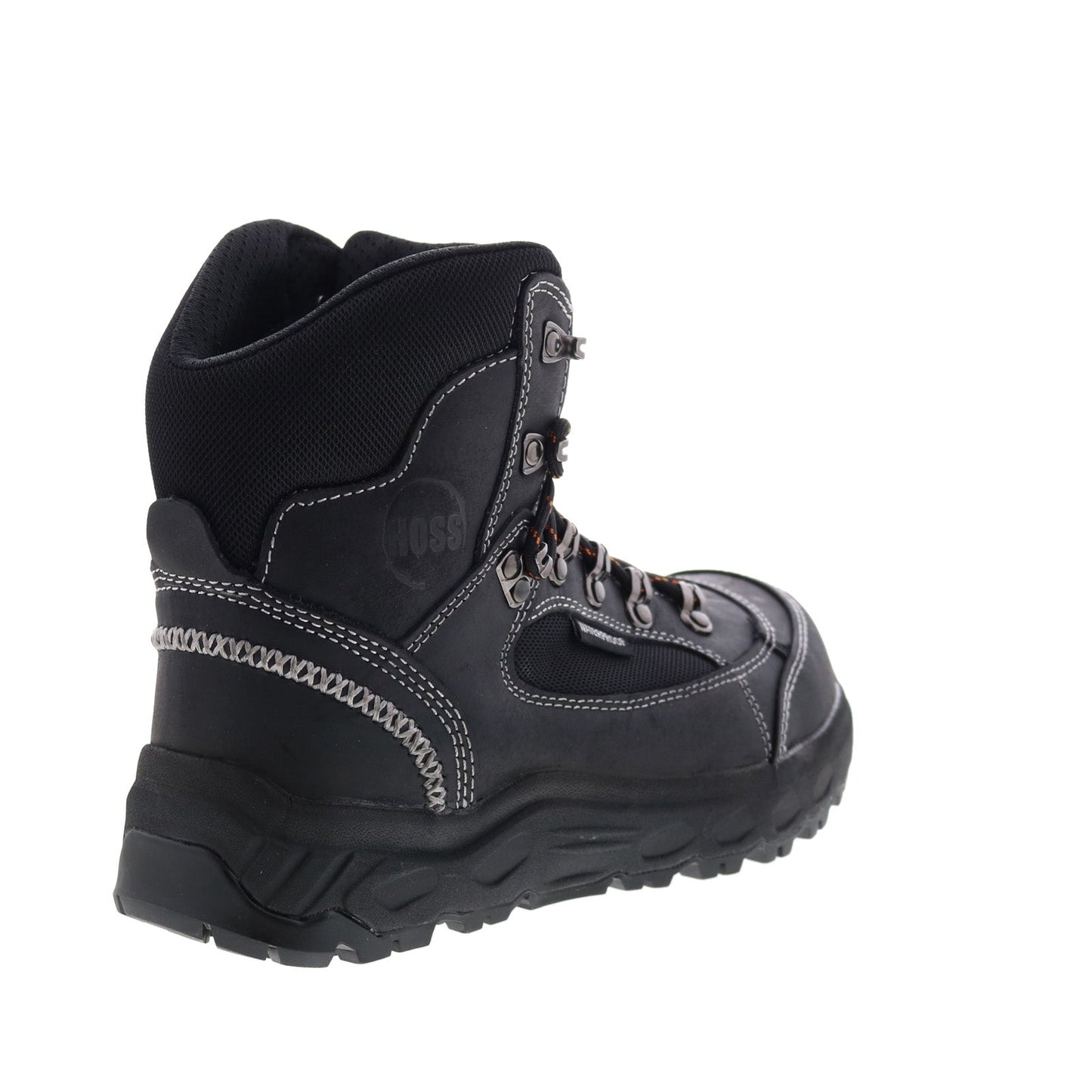 Hoss Blocker Aluminum Toe Waterproof Mens Black Extra Wide Work Boots