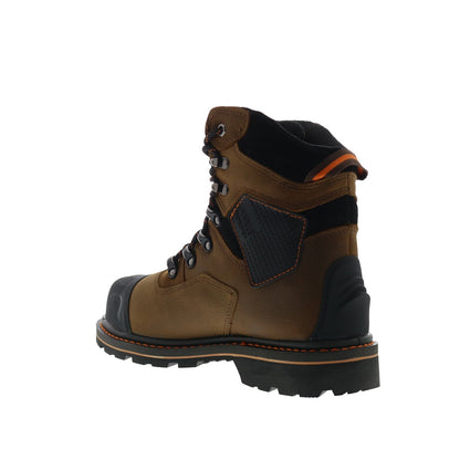 Hoss Range Soft Toe 61172 Mens Brown Wide Leather Work & Safety Boots