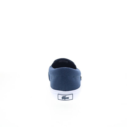 Lacoste Slip-On Base 224 1 CMA Mens Blue Canvas Lifestyle Sneakers Shoes