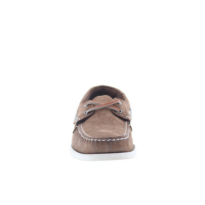 Sebago Docksides Portland Nubuck Mens Brown Loafers & Slip Ons Boat Shoes
