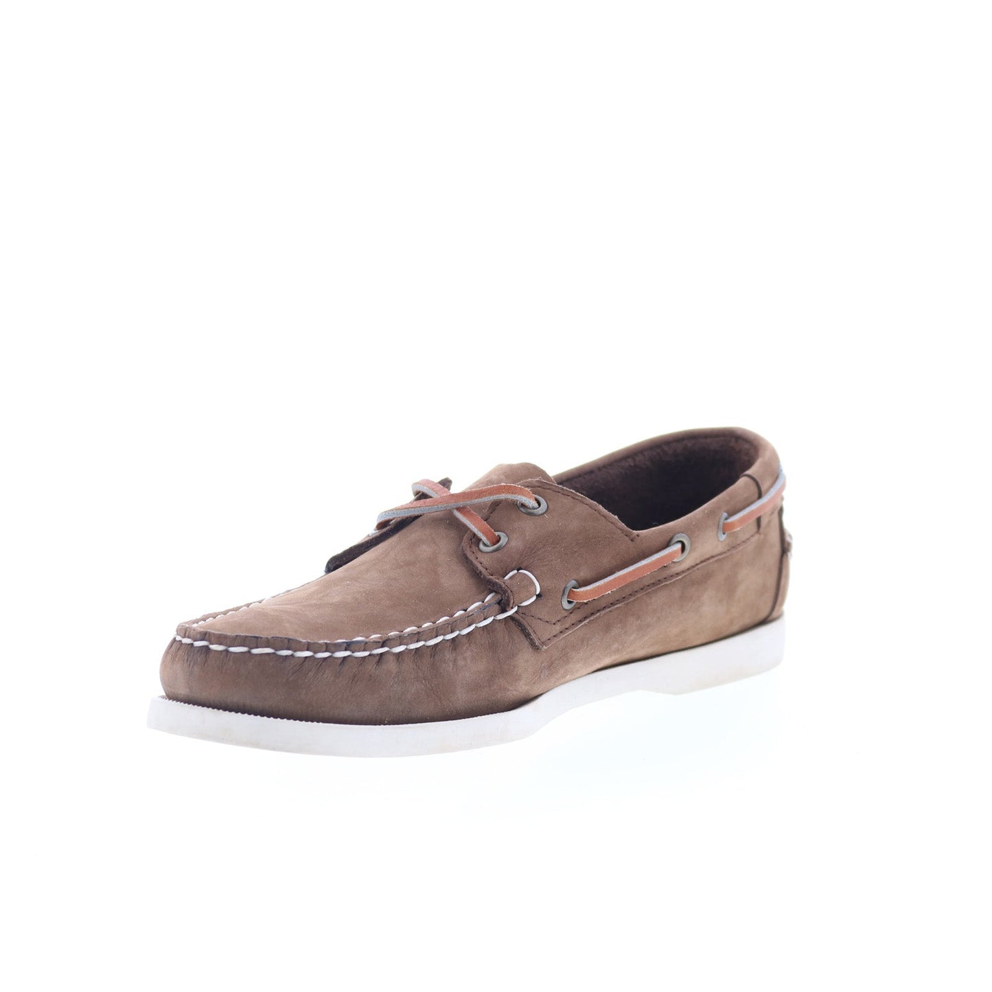 Sebago Docksides Portland Nubuck Mens Brown Loafers & Slip Ons Boat Shoes