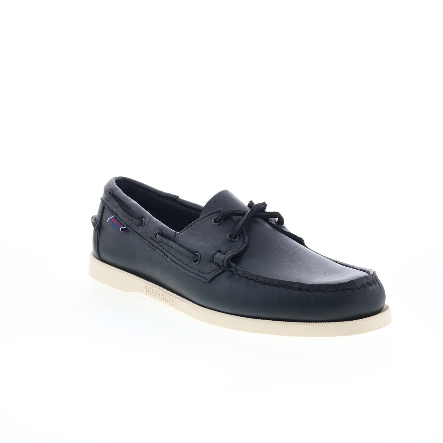 Sebago Docksides Portland Mens Black Leather Loafers & Slip Ons Boat Shoes