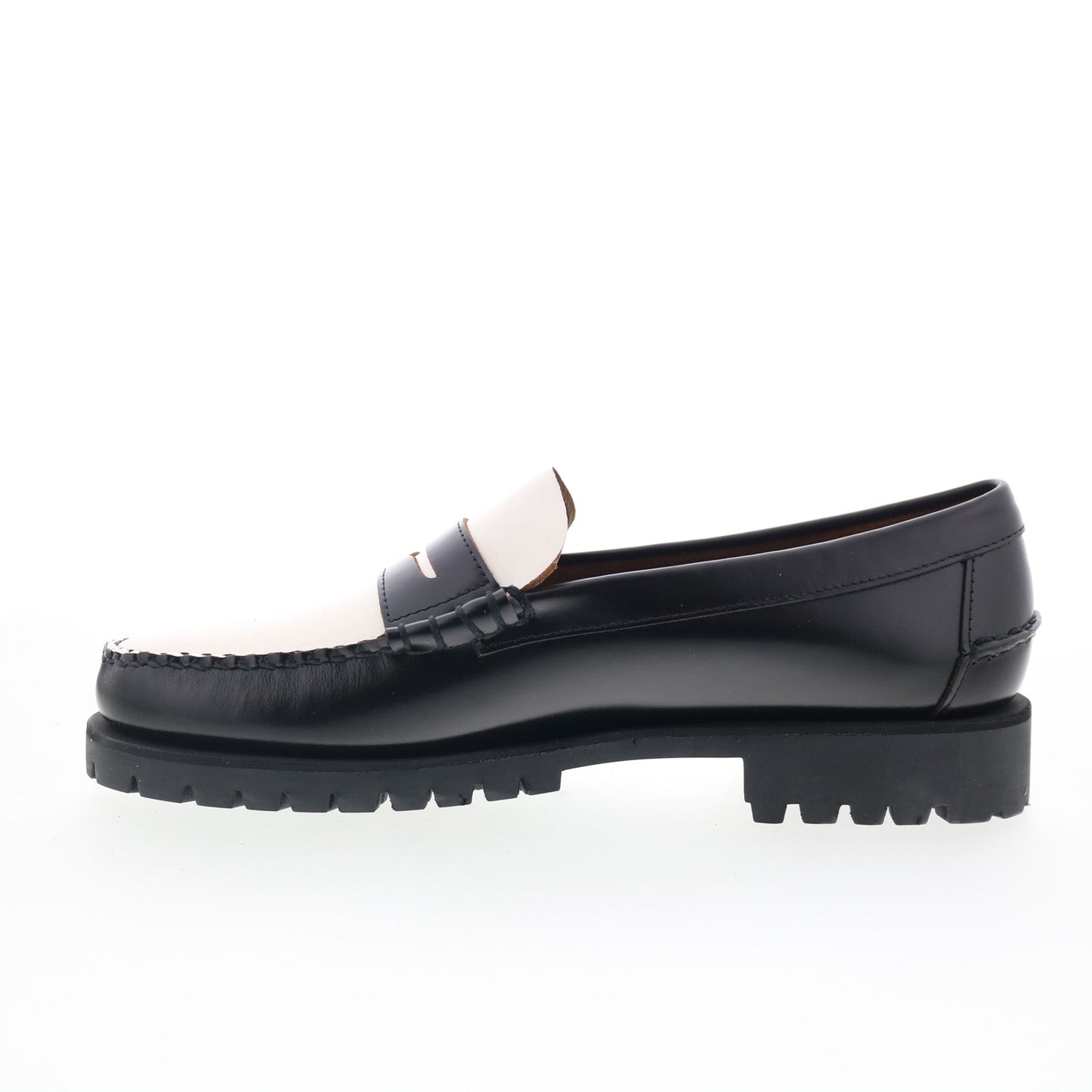 Sebago Dan Lug 7001HI0-987 Mens Black Loafers & Slip Ons Penny Shoes