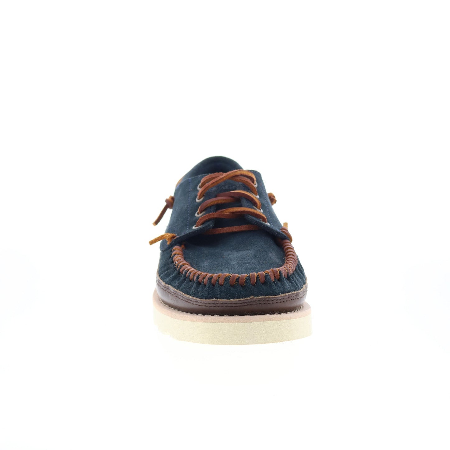 Sebago Keuka Lea Canoe Moc Mens Blue Suede Loafers & Slip Ons Boat Shoes