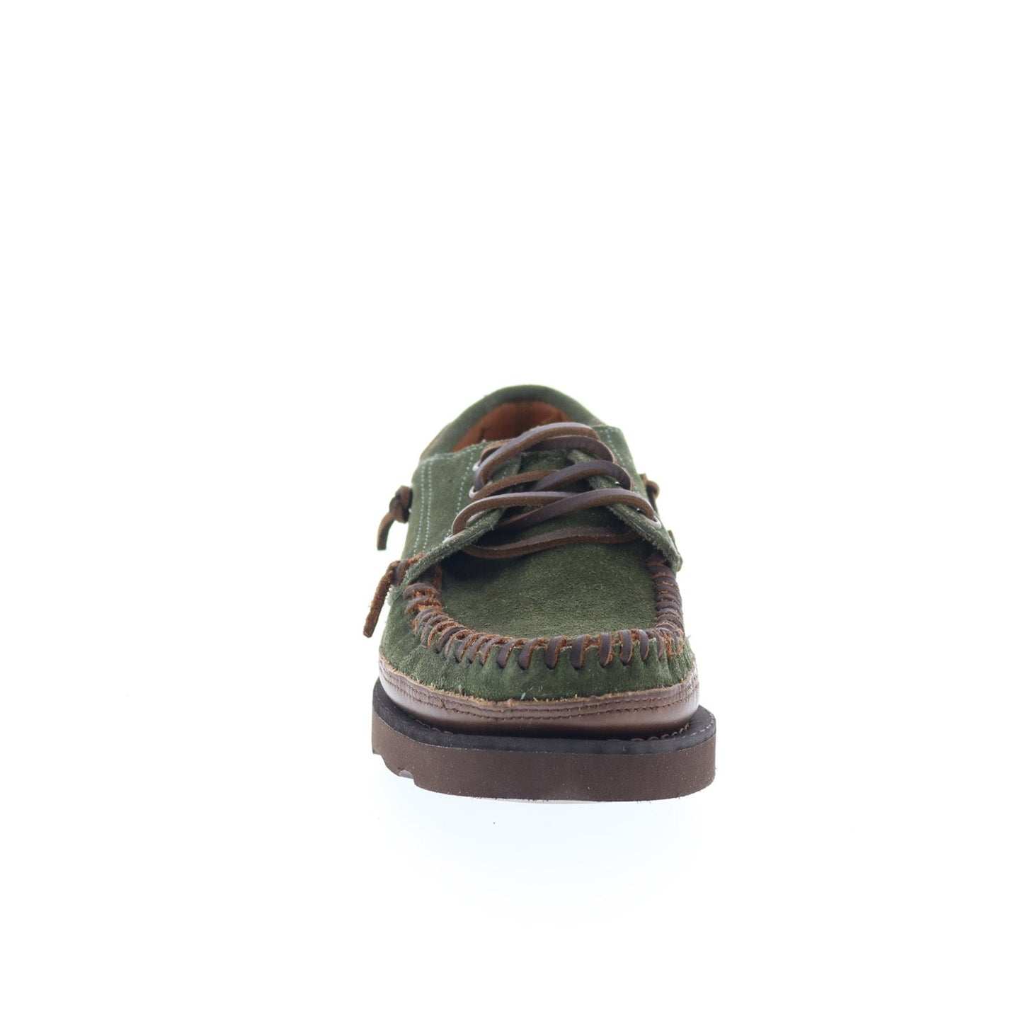 Sebago Keuka Lea Canoe Moc Mens Green Suede Loafers & Slip Ons Boat Shoes