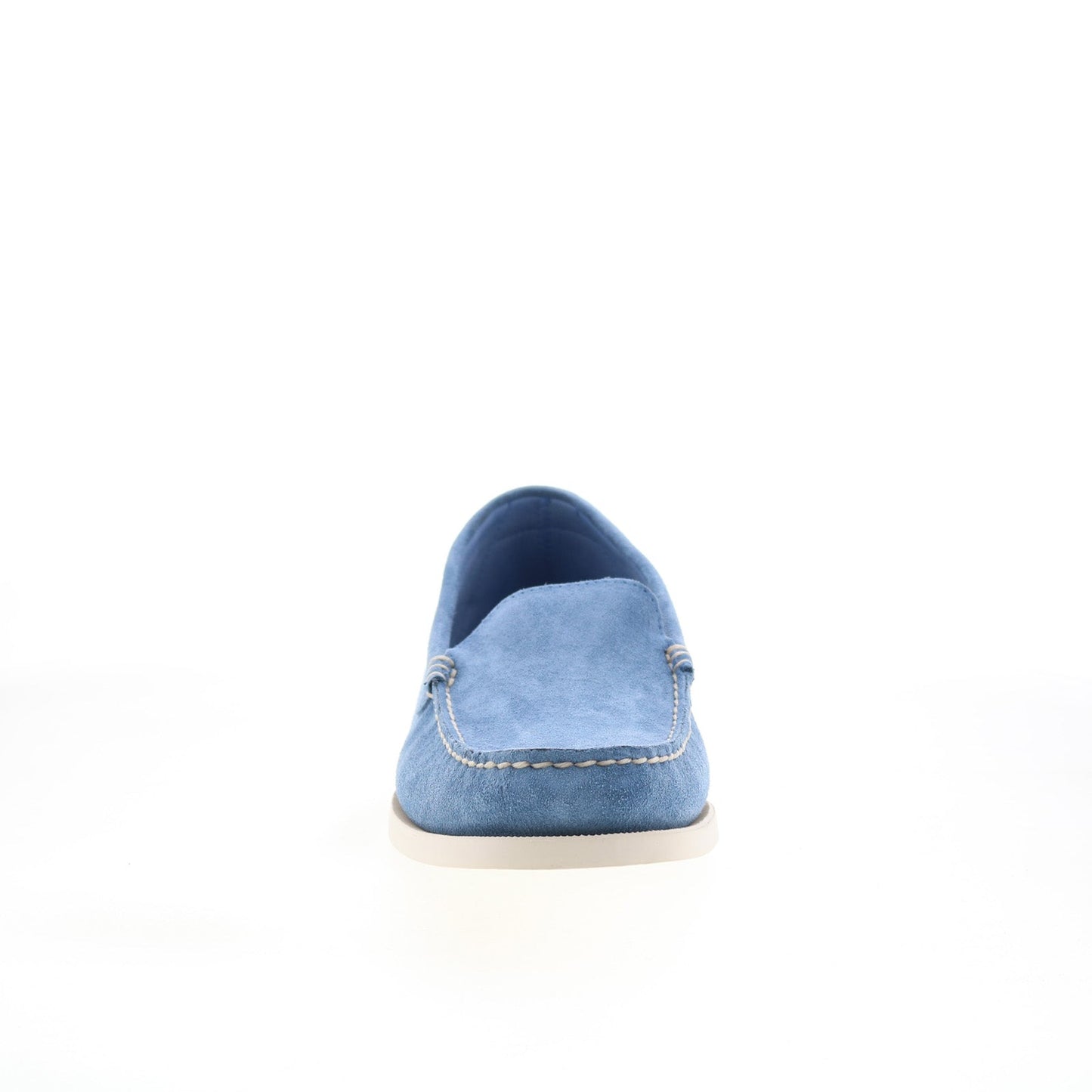 Sebago Frank Boat Roughout Mens Blue Suede Loafers & Slip Ons Casual Shoes