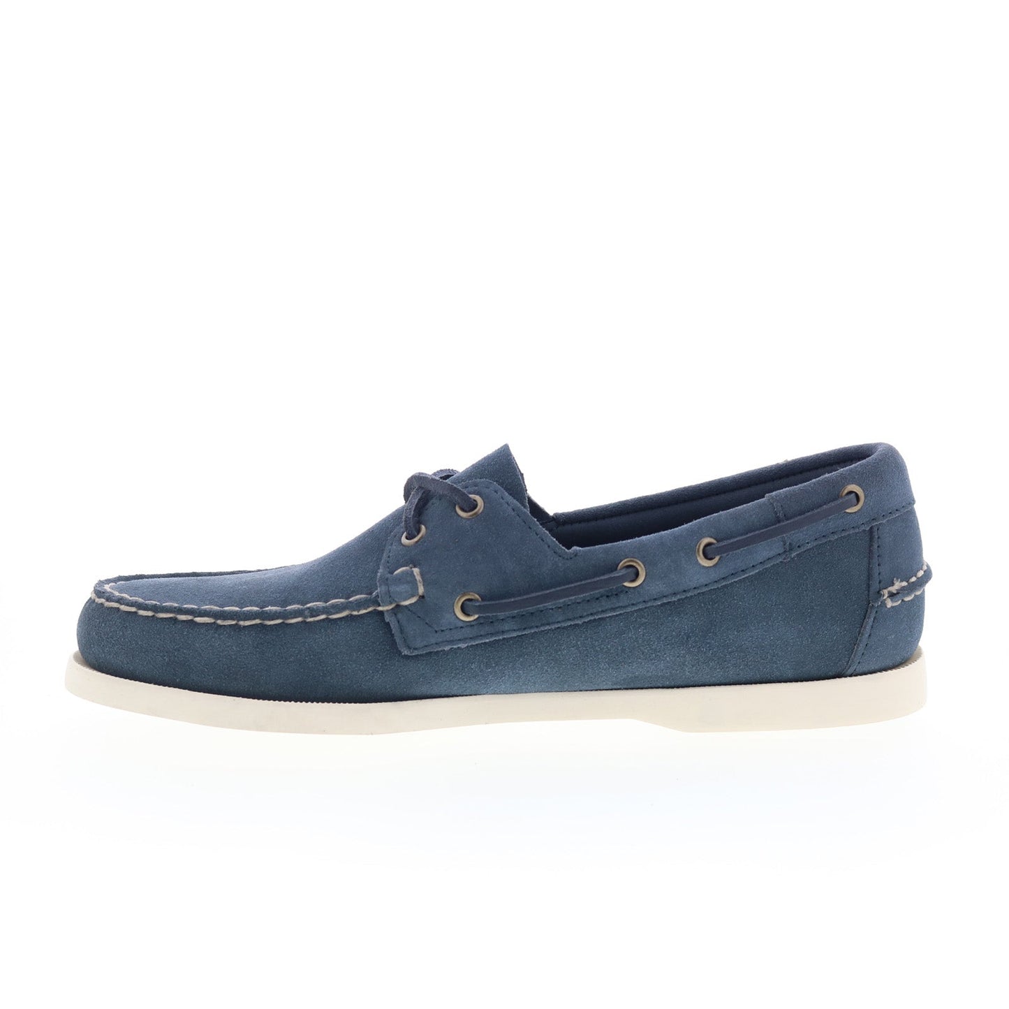 Sebago Portland Flesh Out Mens Blue Suede Loafers & Slip Ons Boat Shoes
