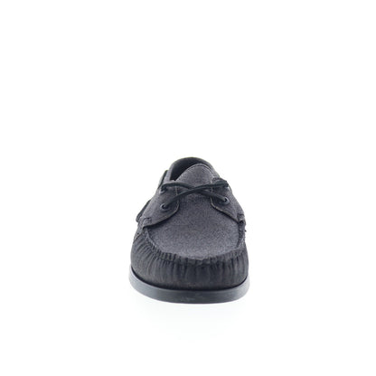 Sebago Portland Glitter Mens Black Synthetic Loafers & Slip Ons Boat Shoes
