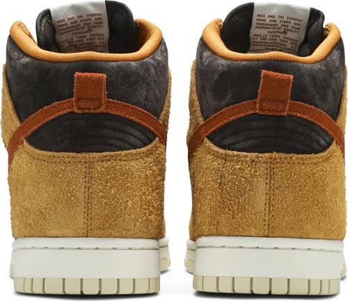 Nike Mens Dunk High Premium Sneakers - 'Dark Curry'