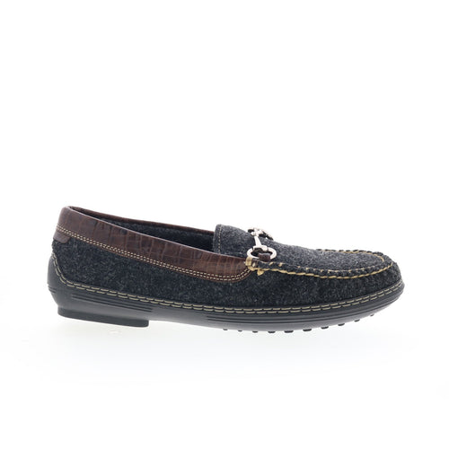 T.B. Phelps Wool Horse Bit 720-42 Mens Gray Slip On Loafers Moccasin Shoes
