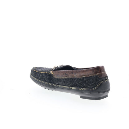 T.B. Phelps Wool Horse Bit 720-42 Mens Gray Slip On Loafers Moccasin Shoes