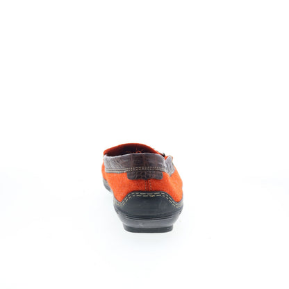 T.B. Phelps Wool Horse Bit 720-57 Mens Orange Loafers Moccasin Shoes