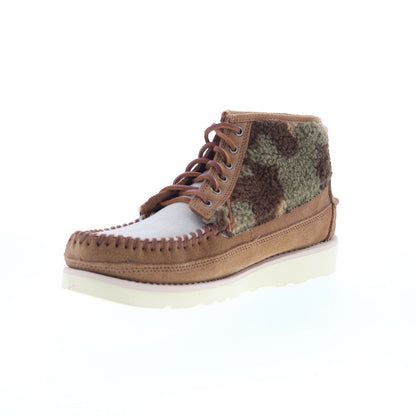 Sebago Cayuga Mid Camo 73117KW-A8E Mens Brown Suede Lace Up Chukkas Boots