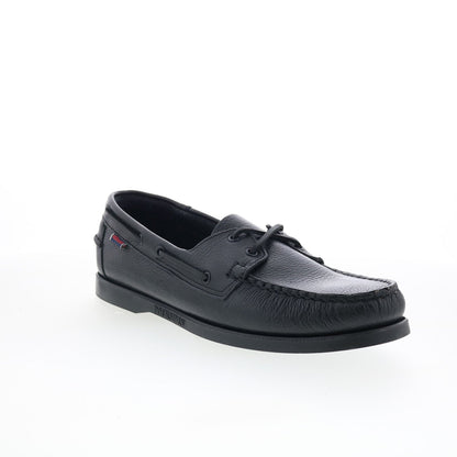 Sebago Portland Martellato Mens Black Loafers & Slip Ons Boat Shoes