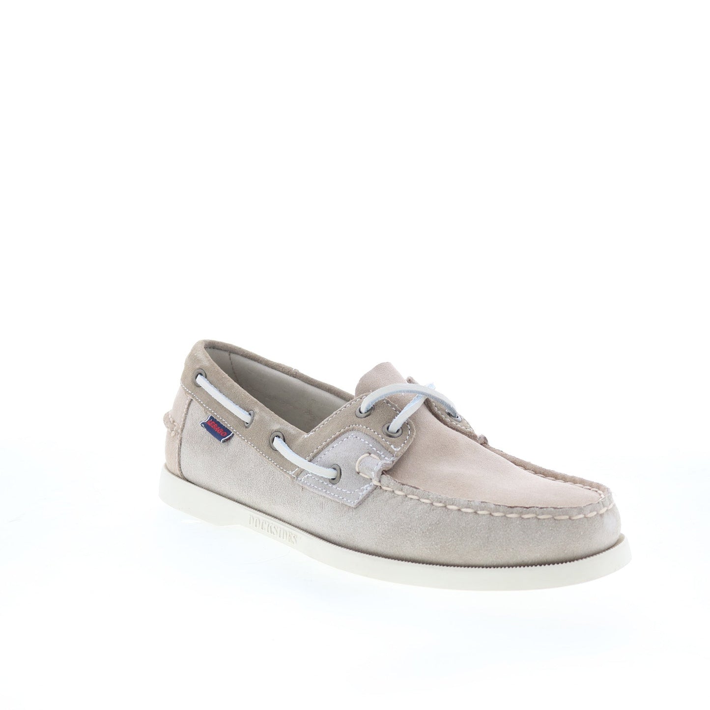 Sebago Ross Island JIB Shadow Mens Gray Suede Loafers & Slip Ons Boat Shoes