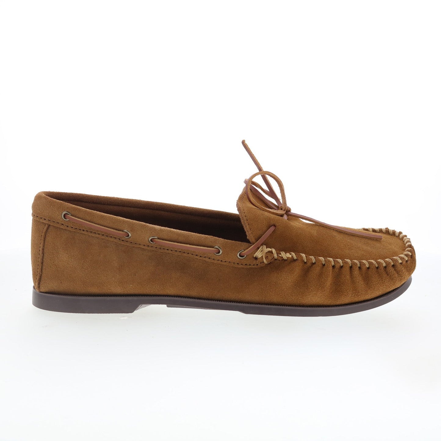 Minnetonka Camp Moc 747X-DST Mens Suede Loafers & Slip Ons Moccasin Shoes