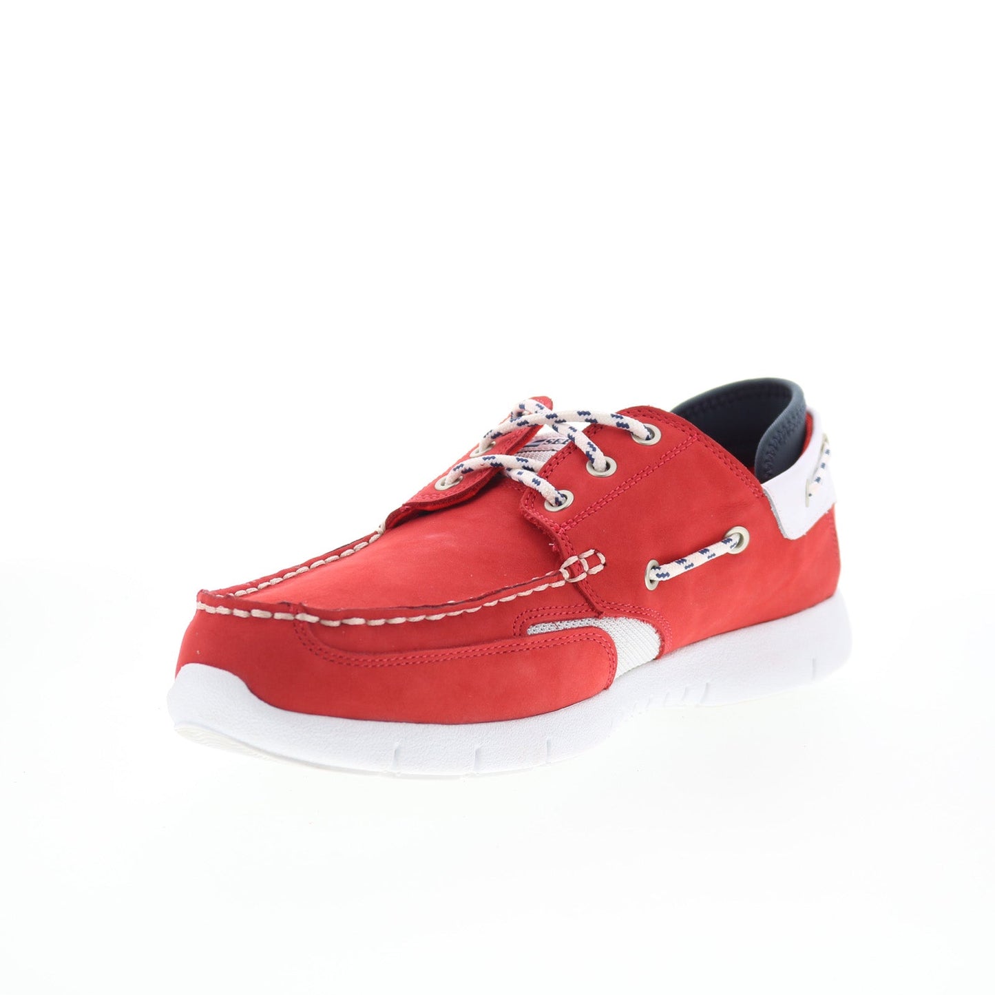 Sebago Foremust 77115UW-ADE Mens Red Nubuck Loafers & Slip Ons Boat Shoes