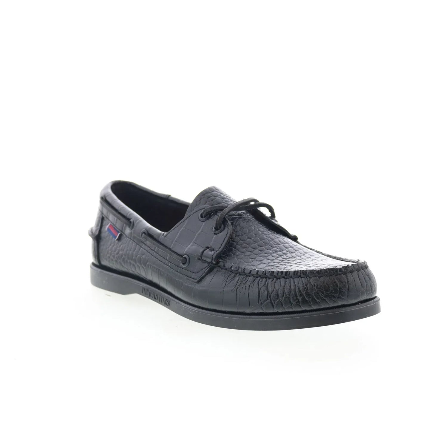 Sebago Portland Exotic 77116NW-AA7 Mens Black Loafers & Slip Ons Boat Shoes
