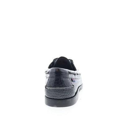 Sebago Portland Exotic 77116NW-AA7 Mens Black Loafers & Slip Ons Boat Shoes