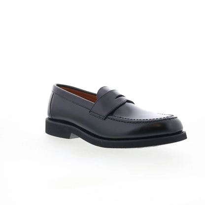 Sebago Ryan Brushed PO Mens Black Leather Loafers & Slip Ons Penny Shoes