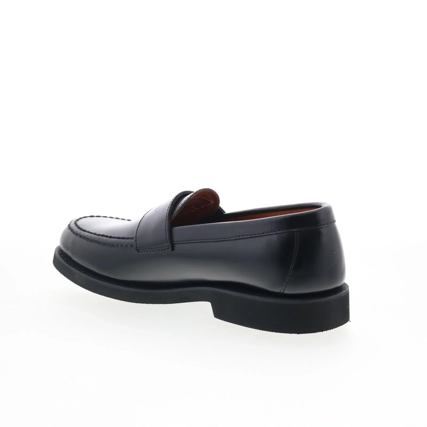 Sebago Ryan Brushed PO Mens Black Leather Loafers & Slip Ons Penny Shoes