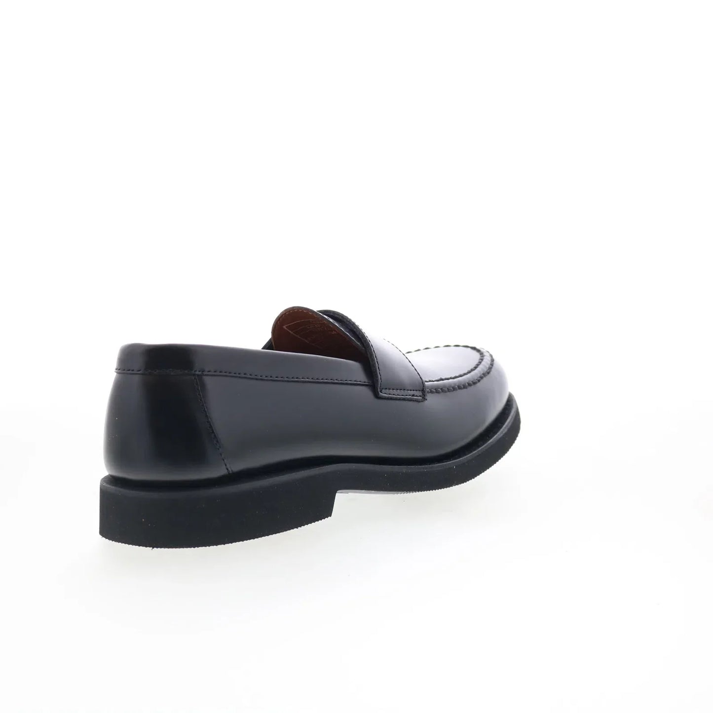 Sebago Ryan Brushed PO Mens Black Leather Loafers & Slip Ons Penny Shoes