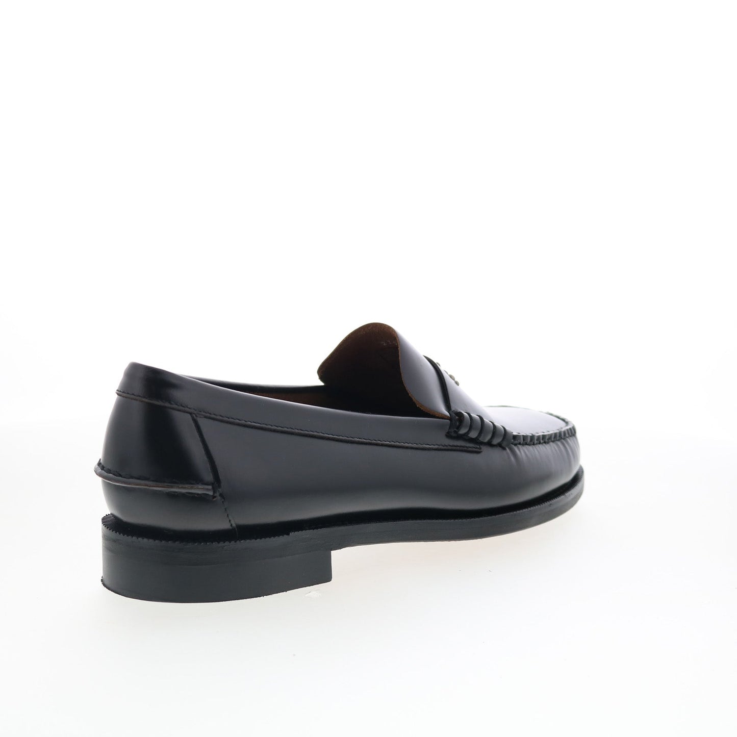 Sebago Classic Dan Sun HTC LA Mens Black Wide Leather Loafers Penny Shoes