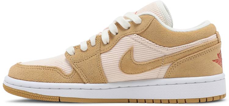 Nike Womens Air Jordan 1 Low SE Sneakers - 'Twine'