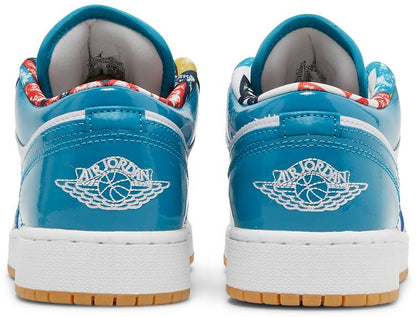 Nike Grade School Womens Air Jordan 1 Low SE Sneakers - 'Barcelona'