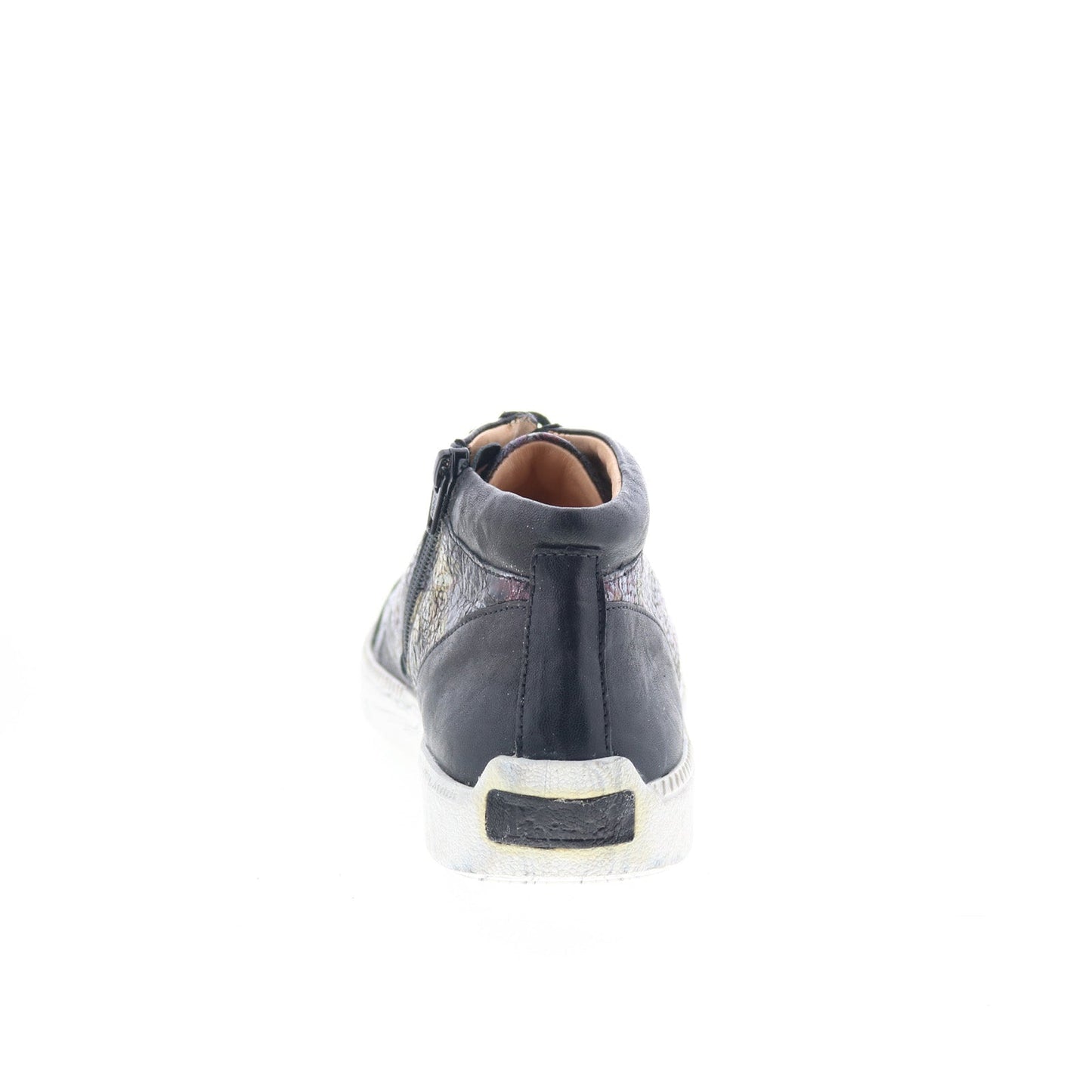 Think! Turna 84047-09 Womens Black Leather Lifestyle Sneakers Shoes