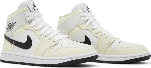 Nike Womens Air Jordan 1 Mid Sneakers - 'Coconut Milk'