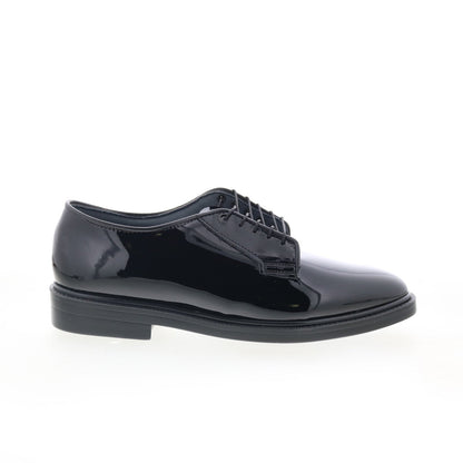 Capps Oxford Poromeric Slip Resistant Mens Black Extra Wide Work Shoes