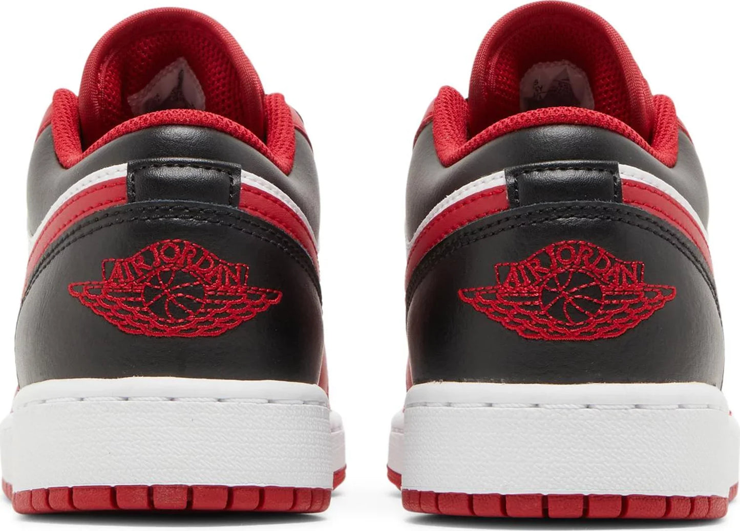 Nike Grade School Womens Air Jordan 1 Low Sneakers - 'Reverse Black Toe'