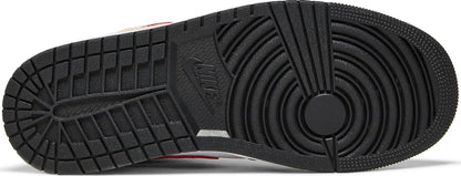 Nike Mens Air Jordan 1 Mid Sneakers - 'Light Curry Cardinal Red'
