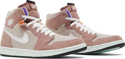 Nike Mens Air Jordan 1 High Zoom Comfort Sneakers - 'Fossil Stone'