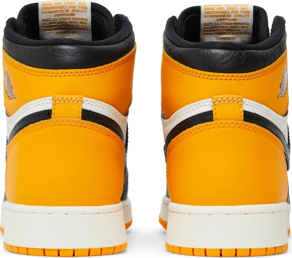 Nike Grade School Womens Air Jordan 1 Retro High OG Sneakers - 'Yellow Toe'