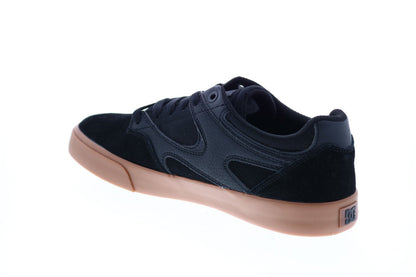 DC Kalis Vulc ADYS300569-KKG Mens Black Suede Skate Inspired Sneakers Shoes