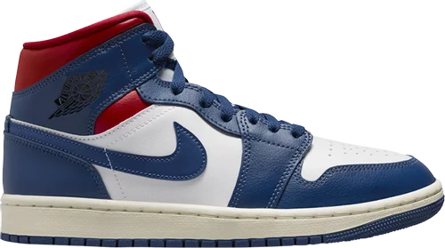 Nike Womens Air Jordan 1 Mid Sneakers - 'French Blue'