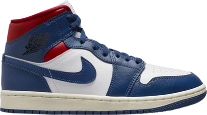 Nike Womens Air Jordan 1 Mid Sneakers - 'French Blue'