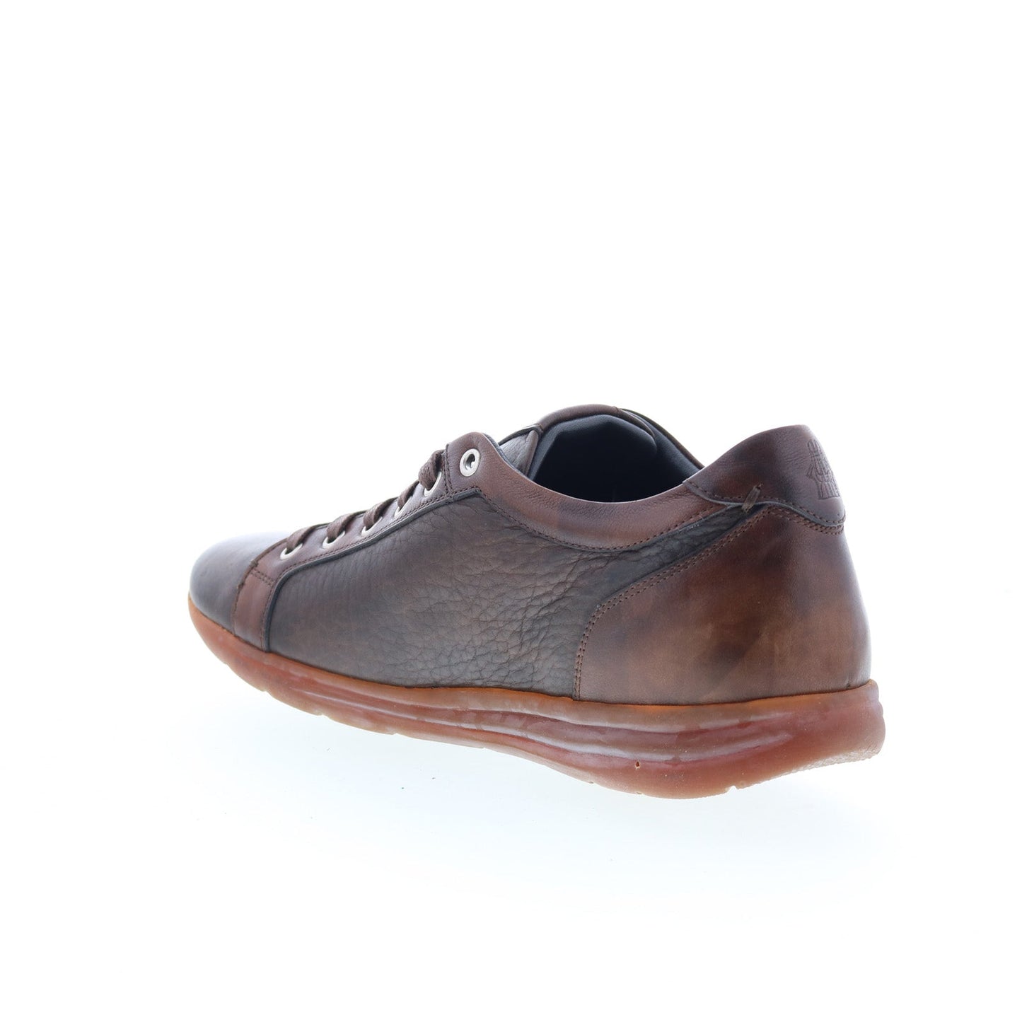 Di Bianco Bitetto Mens Brown Leather Lace Up Lifestyle Sneakers Shoes
