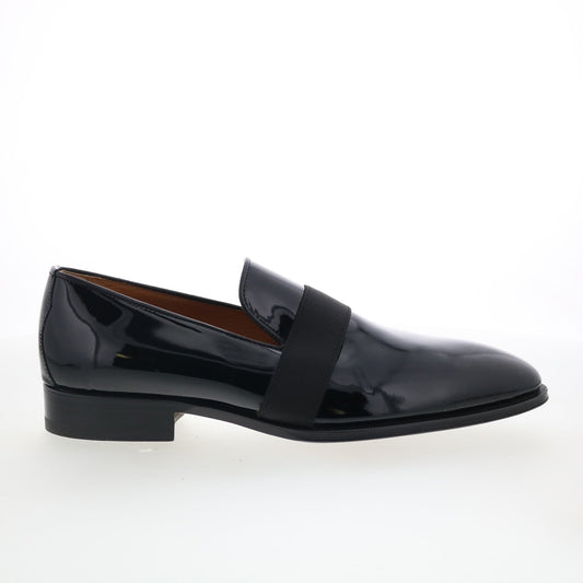 Di Bianco Catania Mens Black Leather Slip On Loafers & Slip Ons Casual Shoes