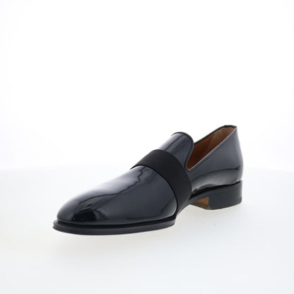 Di Bianco Catania Mens Black Leather Slip On Loafers & Slip Ons Casual Shoes