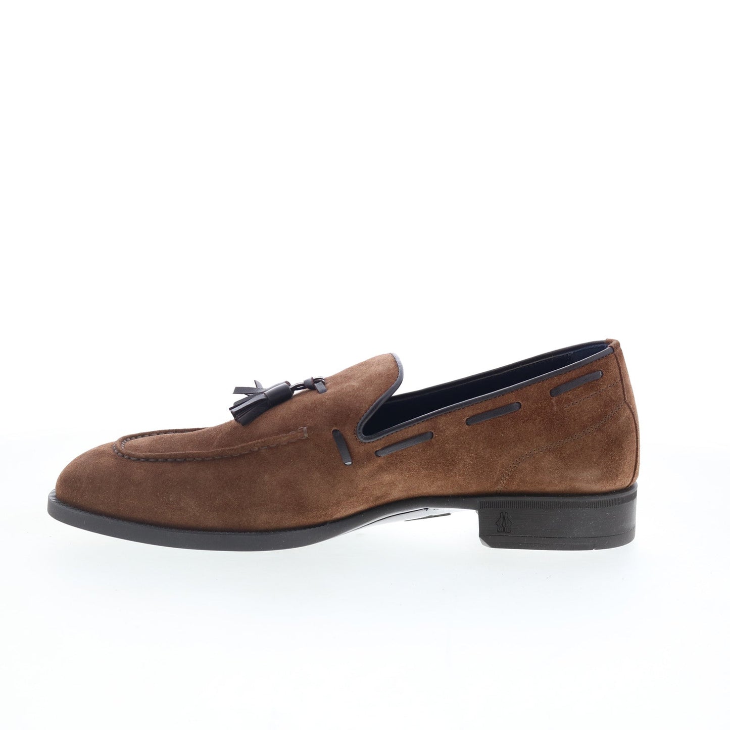 Di Bianco Cercola Mens Brown Suede Slip On Loafers & Slip Ons Casual Shoes