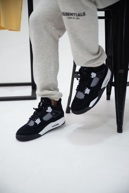 Nike Mens Air Jordan 4 Retro Sneakers - 'White Thunder'