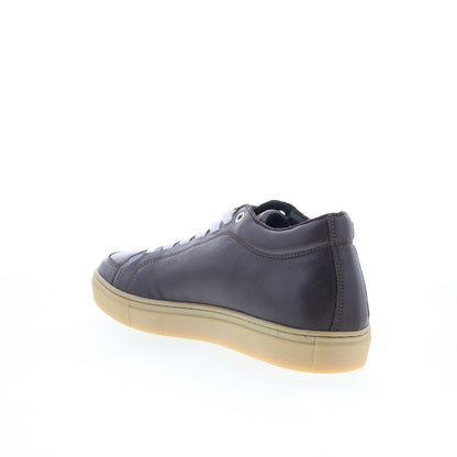Di Bianco GB371 Mens Brown Leather Lace Up Lifestyle Sneakers Shoes