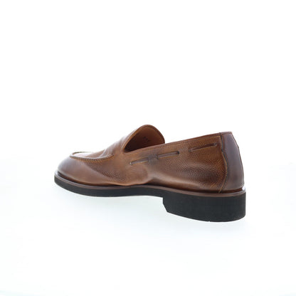 Di Bianco GBF317 Mens Brown Leather Slip On Loafers & Slip Ons Casual Shoes