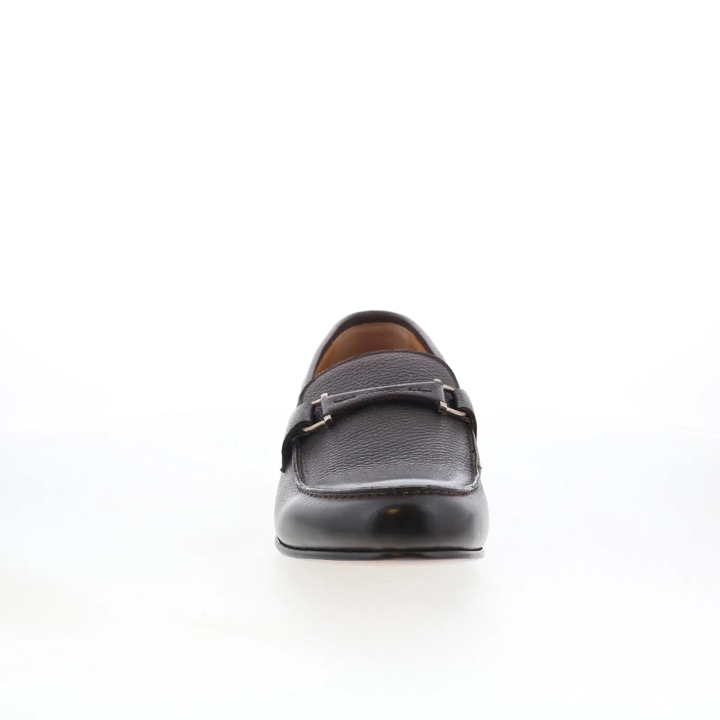 Di Bianco GBF391 Mens Brown Leather Slip On Loafers & Slip Ons Casual Shoes