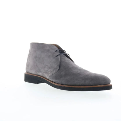Di Bianco Gomma GBF409 Mens Gray Suede Lace Up Chukkas Boots