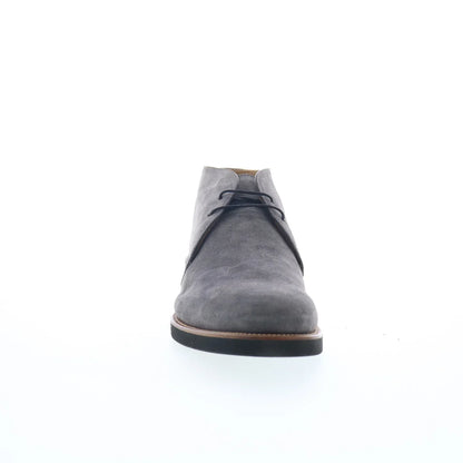 Di Bianco Gomma GBF409 Mens Gray Suede Lace Up Chukkas Boots